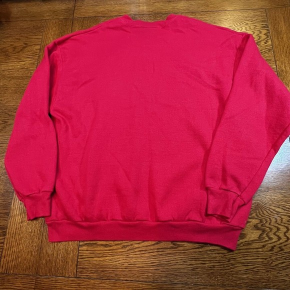 VTG 90s Teacher Elementary School Happy Holidays Sweatshirt on Lee Tag XL - Picture 3 of 10
